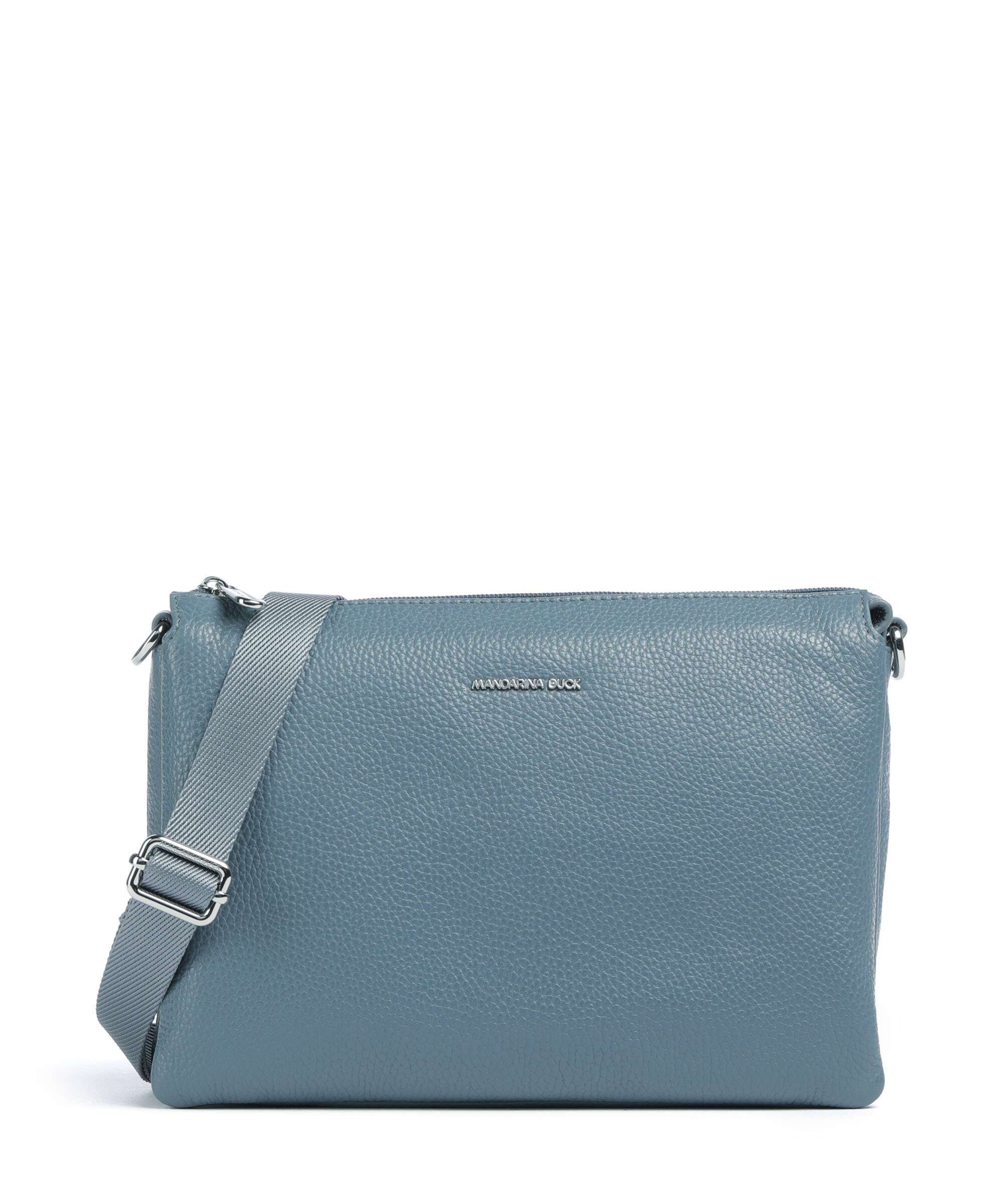 Mandarina Duck Mellow Leather Crossbody bag iron
