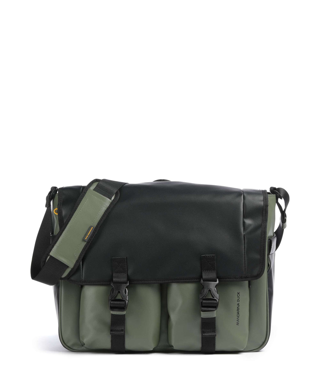 Mandarina Duck Eco Coated Messenger bag pine green
