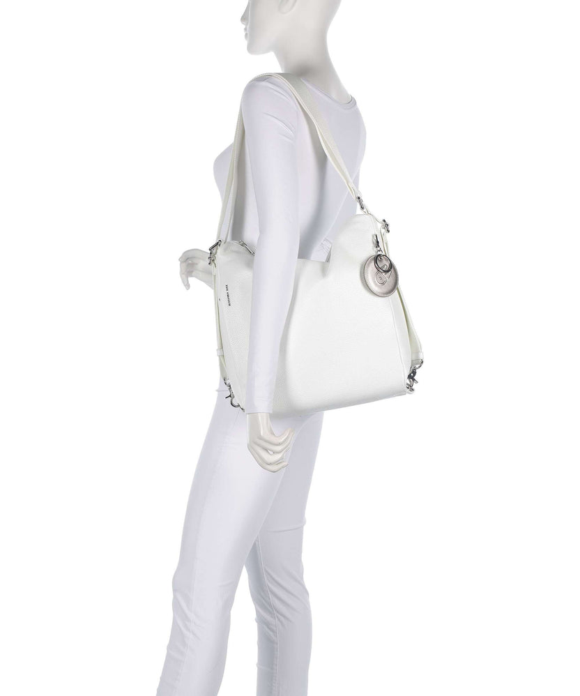 Mandarina Duck Mellow Leather Backpack bag blanc