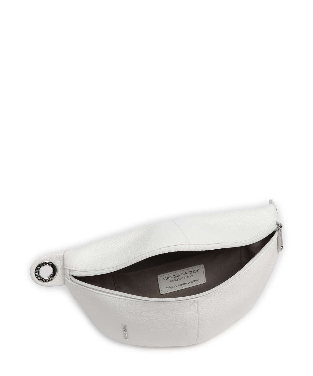 Mandarina Duck Mellow Leather Belt bag blanc