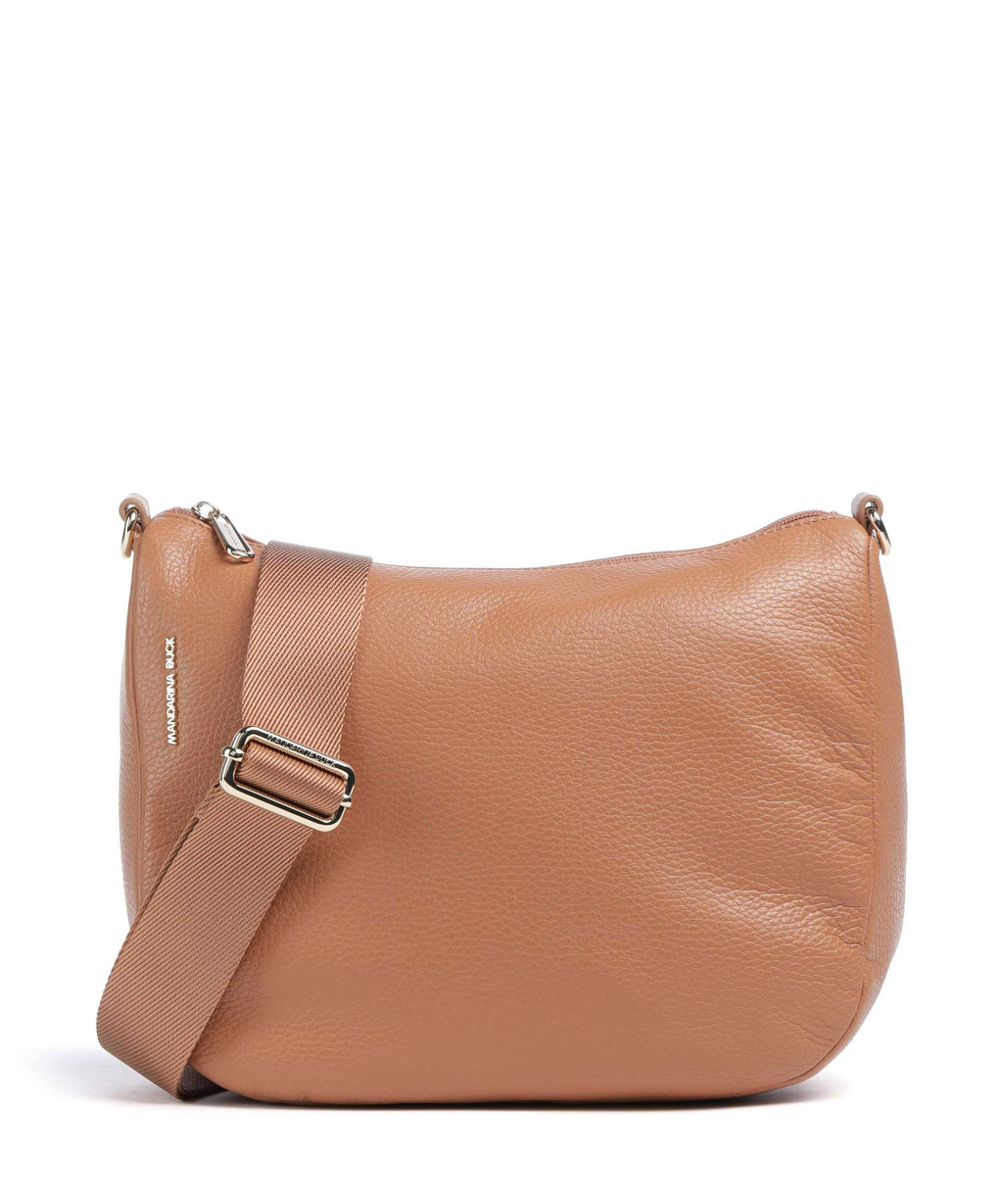 Mandarina Duck Mellow Leather Crossbody bag pecan nut