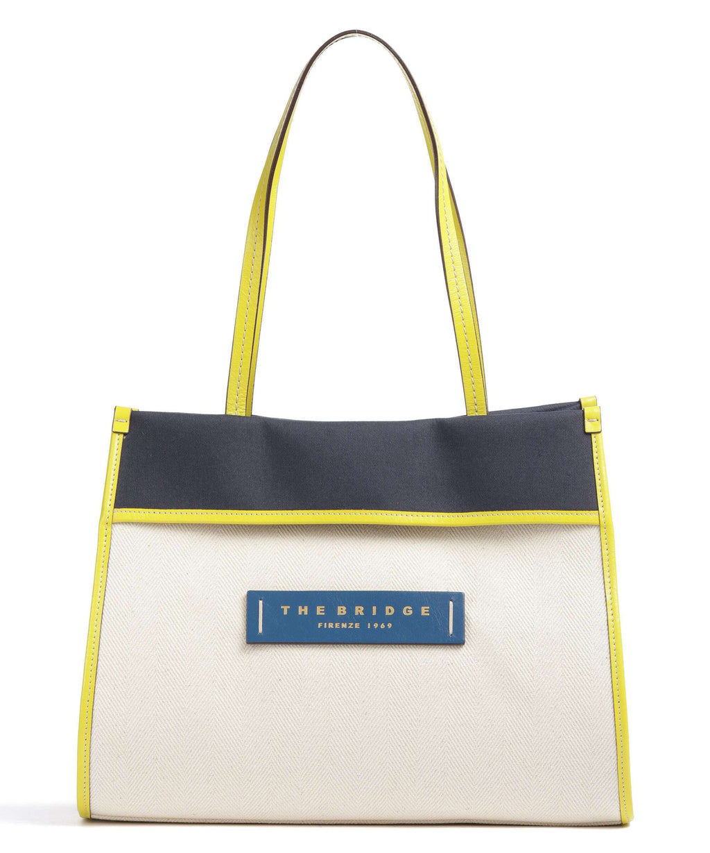 The Bridge Elisa Tote bag naturale jeans lime