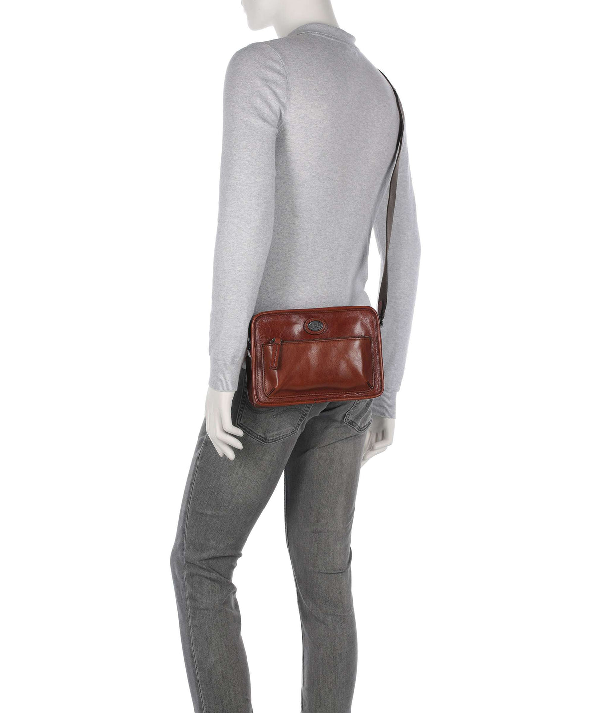 The Bridge Isaia Crossbody bag marrone/rut scamosciato opaco