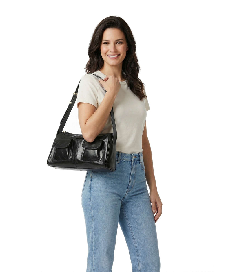 The Bridge Flora Shoulder bag nero