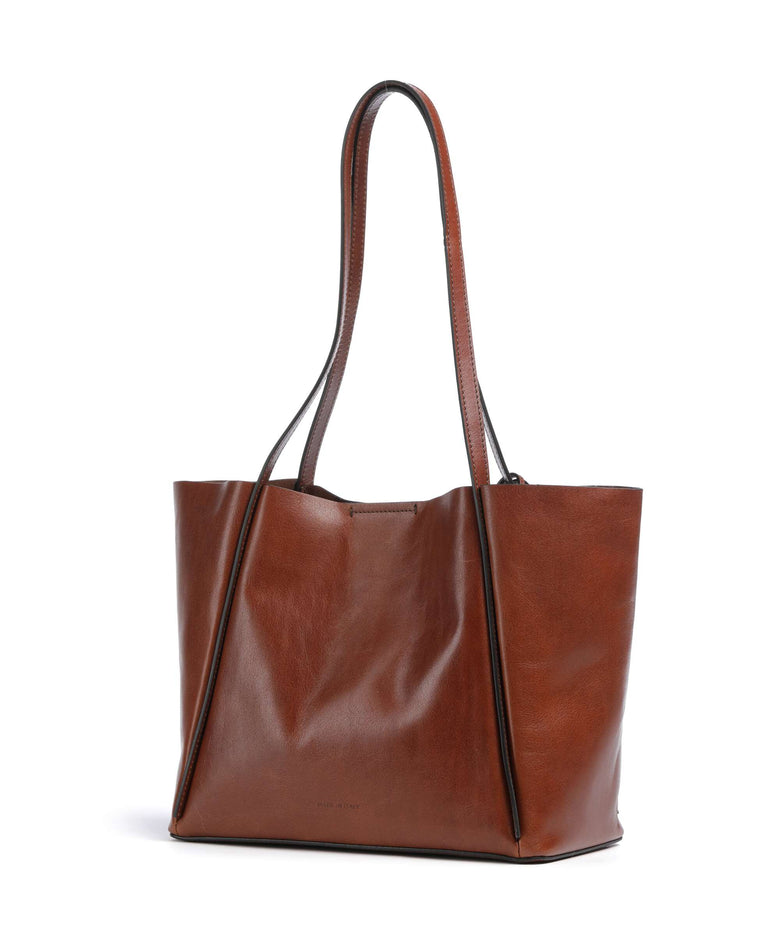 The Bridge Icons Tote bag marrone