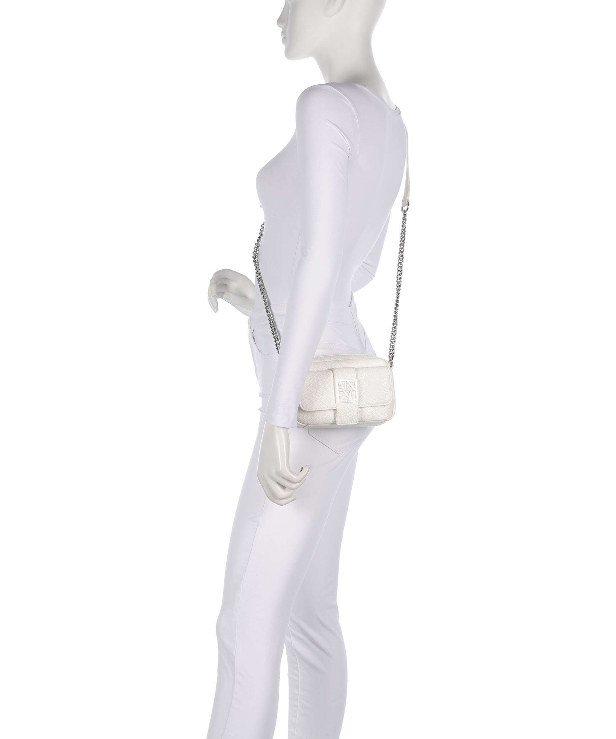 Armani Exchange Susy Soft Crossbody bag off white