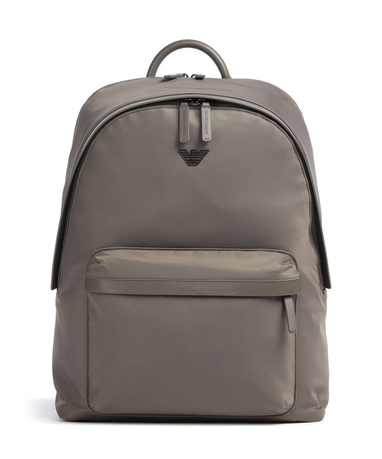 Emporio Armani Recycled Nylon Backpack major brown