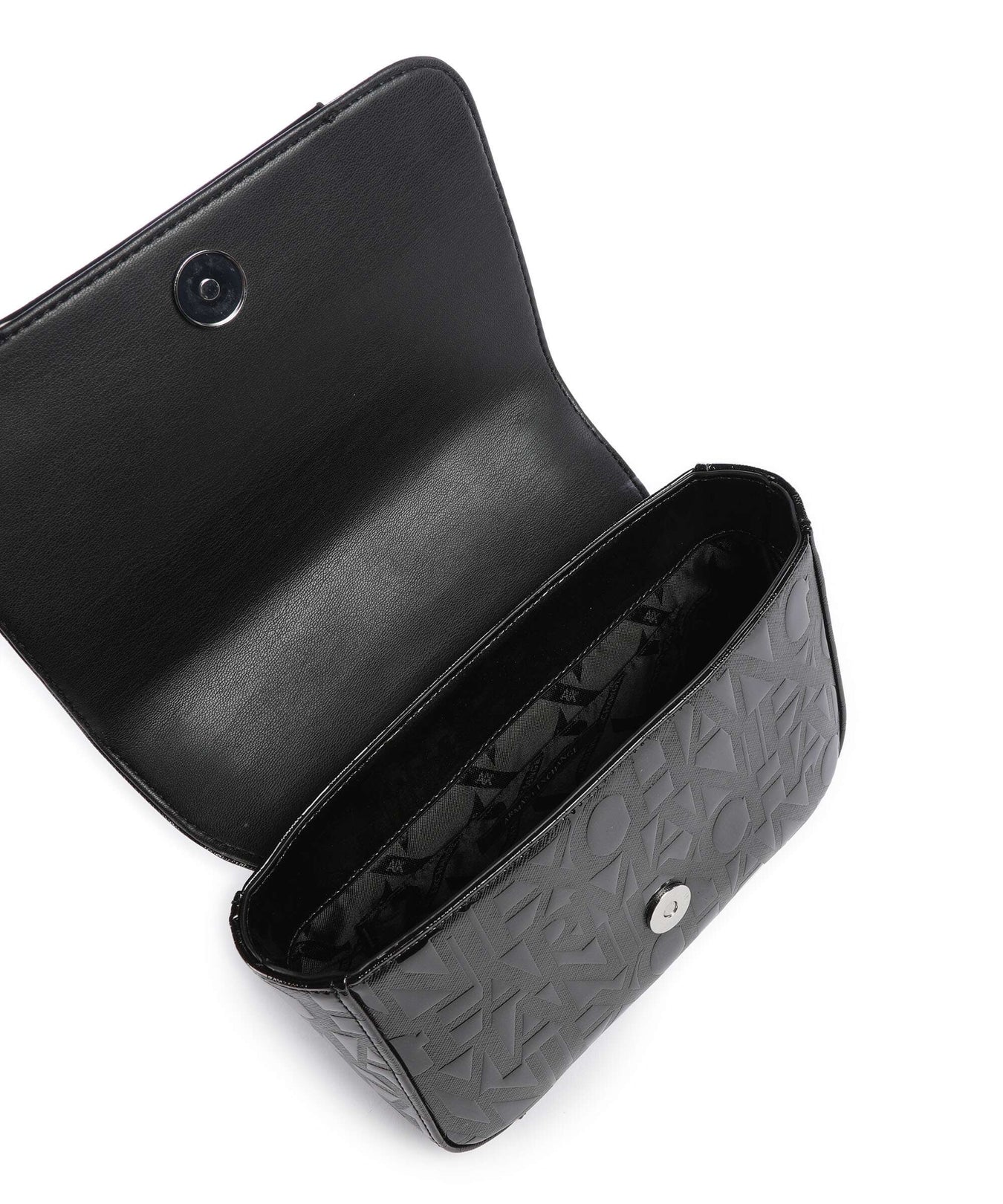 Armani Exchange Liz Patent Crossbody bag black