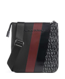 Armani Exchange Dylan Crossbody tas black/pomegranate/black shiny