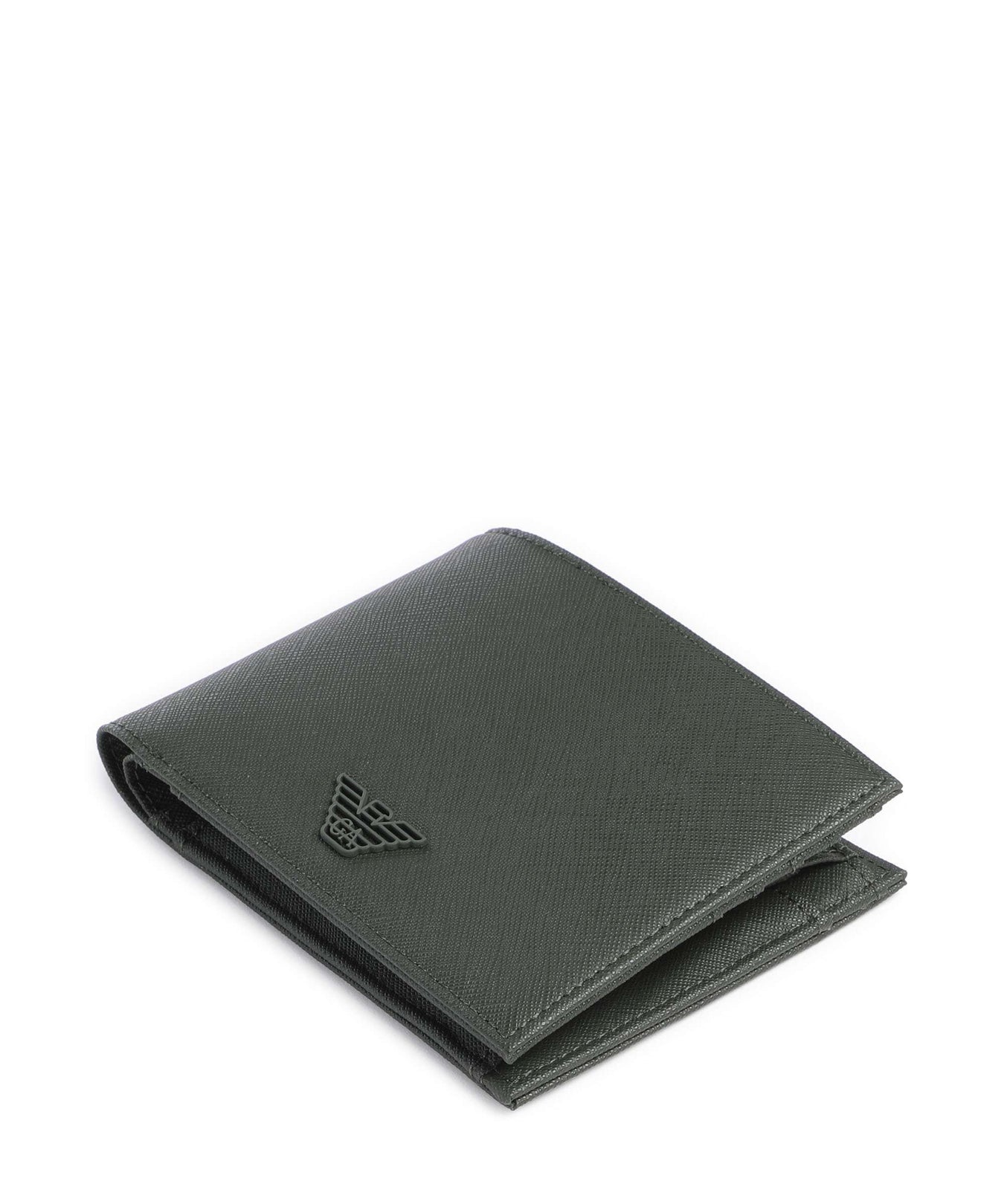 Emporio Armani Saffiano Animation Wallet deep forest