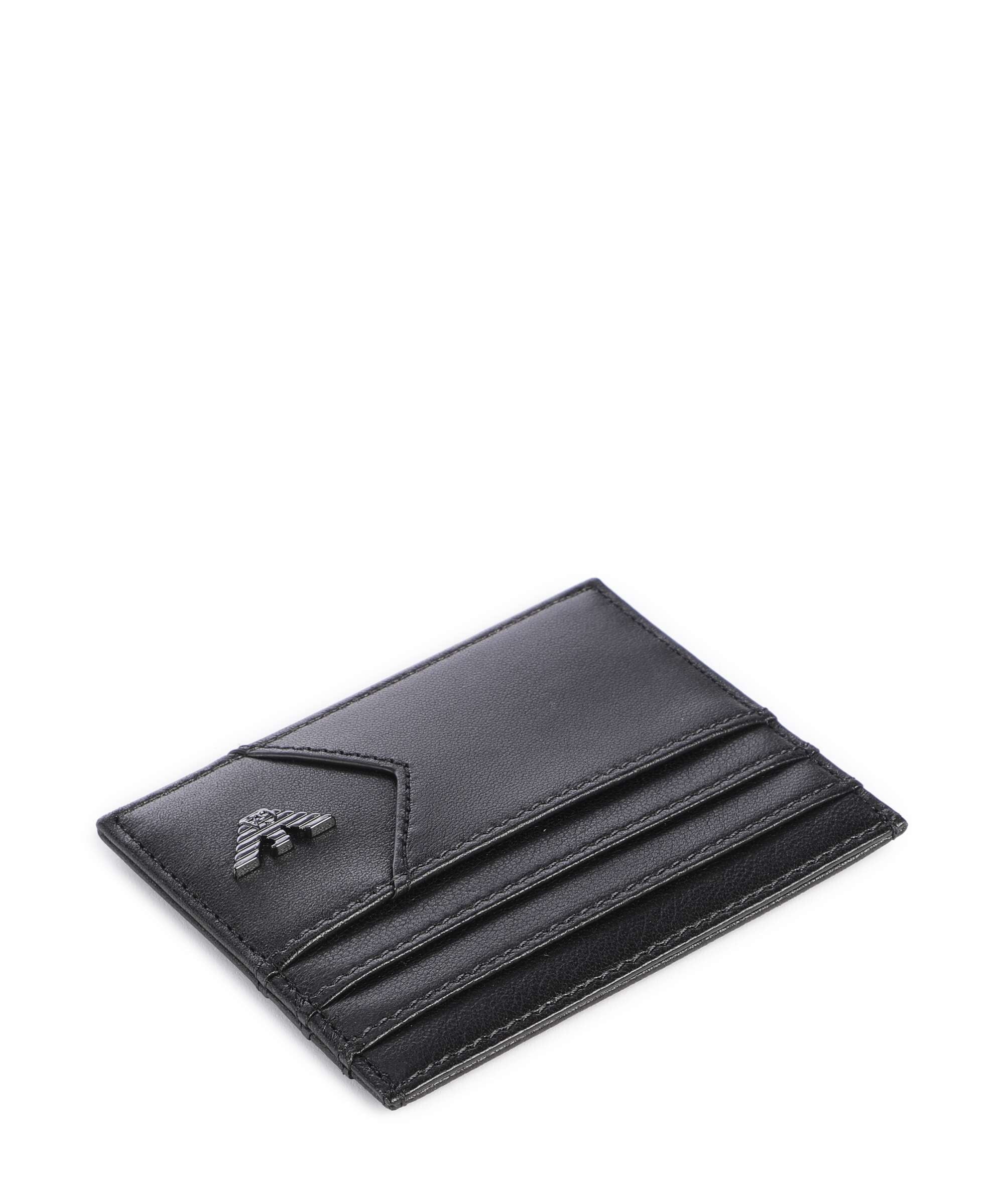 Emporio Armani Premium Nappa Credit card holder black beauty