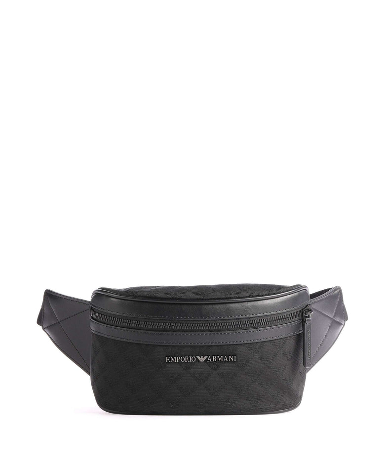 Emporio Armani Omnia Jacquard Fanny pack black