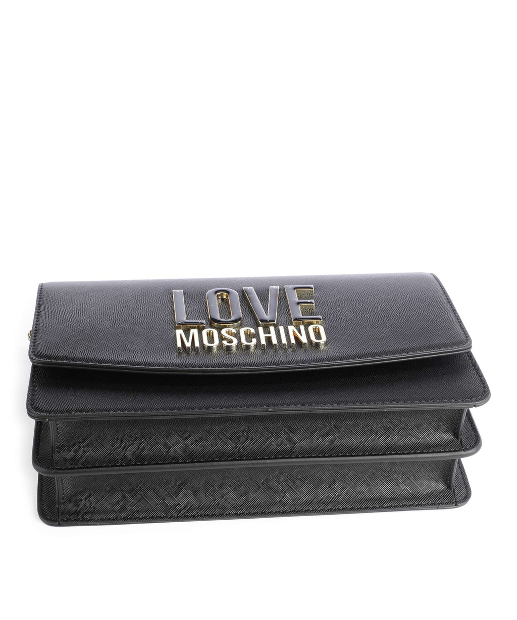 Love Moschino Jelly Logo Crossbody bag nero