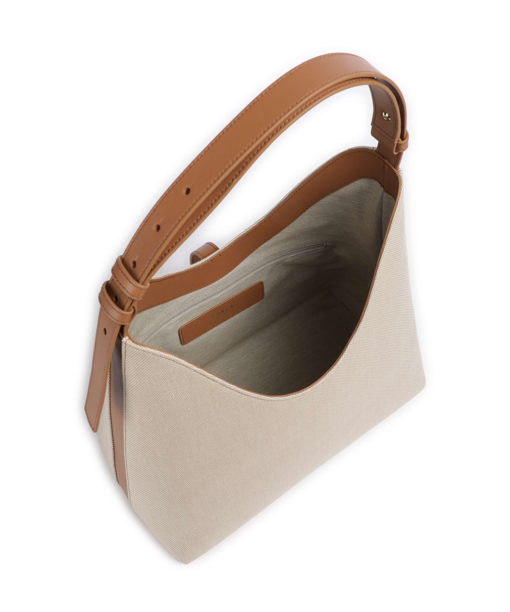 Furla Goccia M Hobo bag naturale/brandy