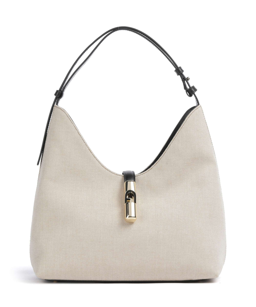 Furla Goccia M Hobo bag naturale/nero