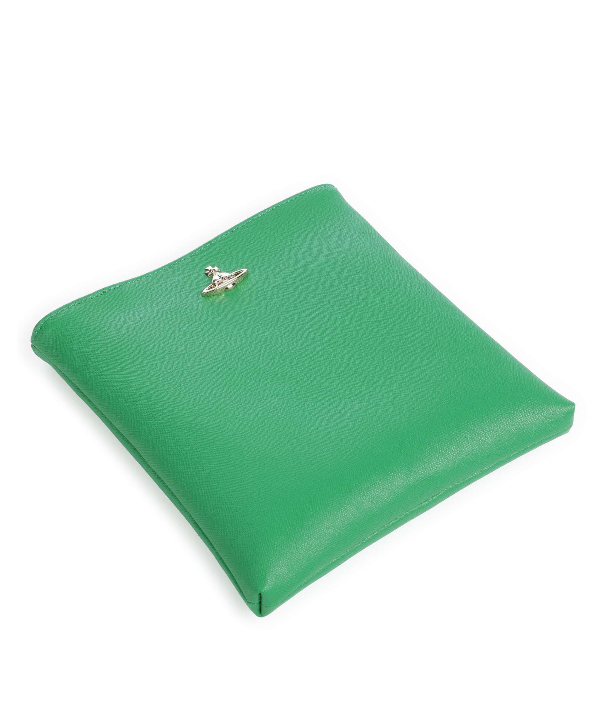 Vivienne Westwood Squire Square Saffiano Biogreen Crossbody bag bright green
