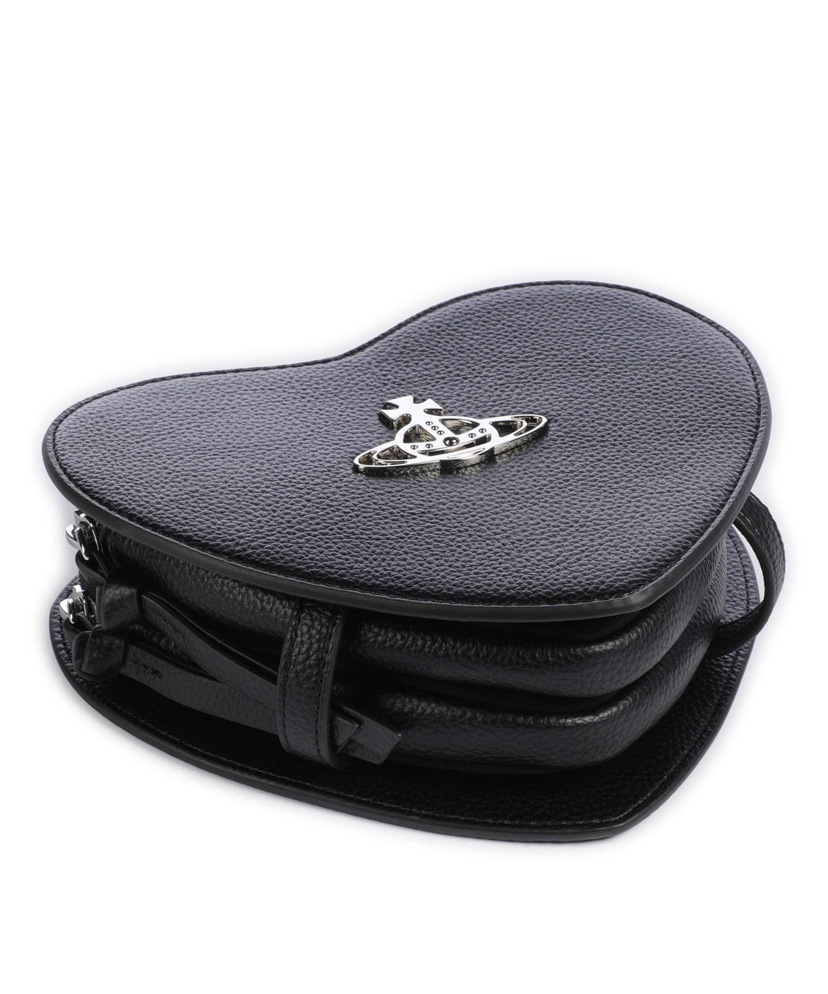 Vivienne Westwood Louise Heart Grain Crossbody bag black