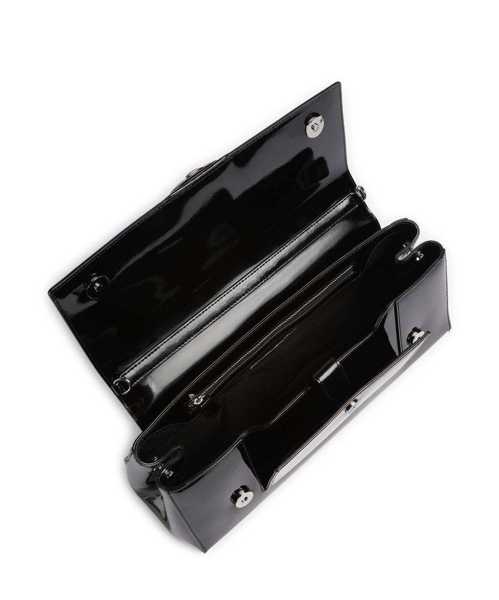 Vivienne Westwood Hazel Shiny Patent Large Shoulder bag black