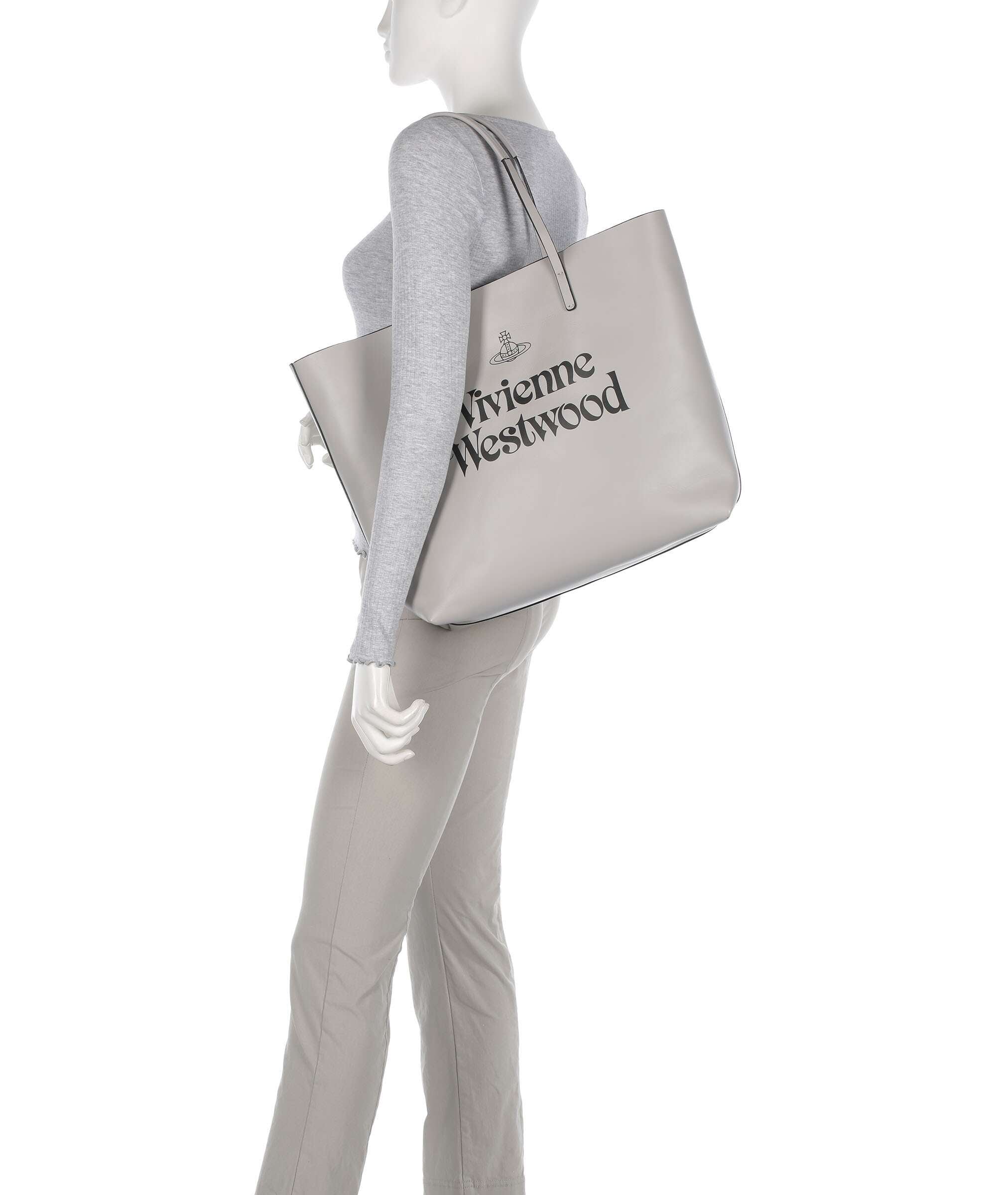 Vivienne Westwood Studio Print Tote bag grey/black