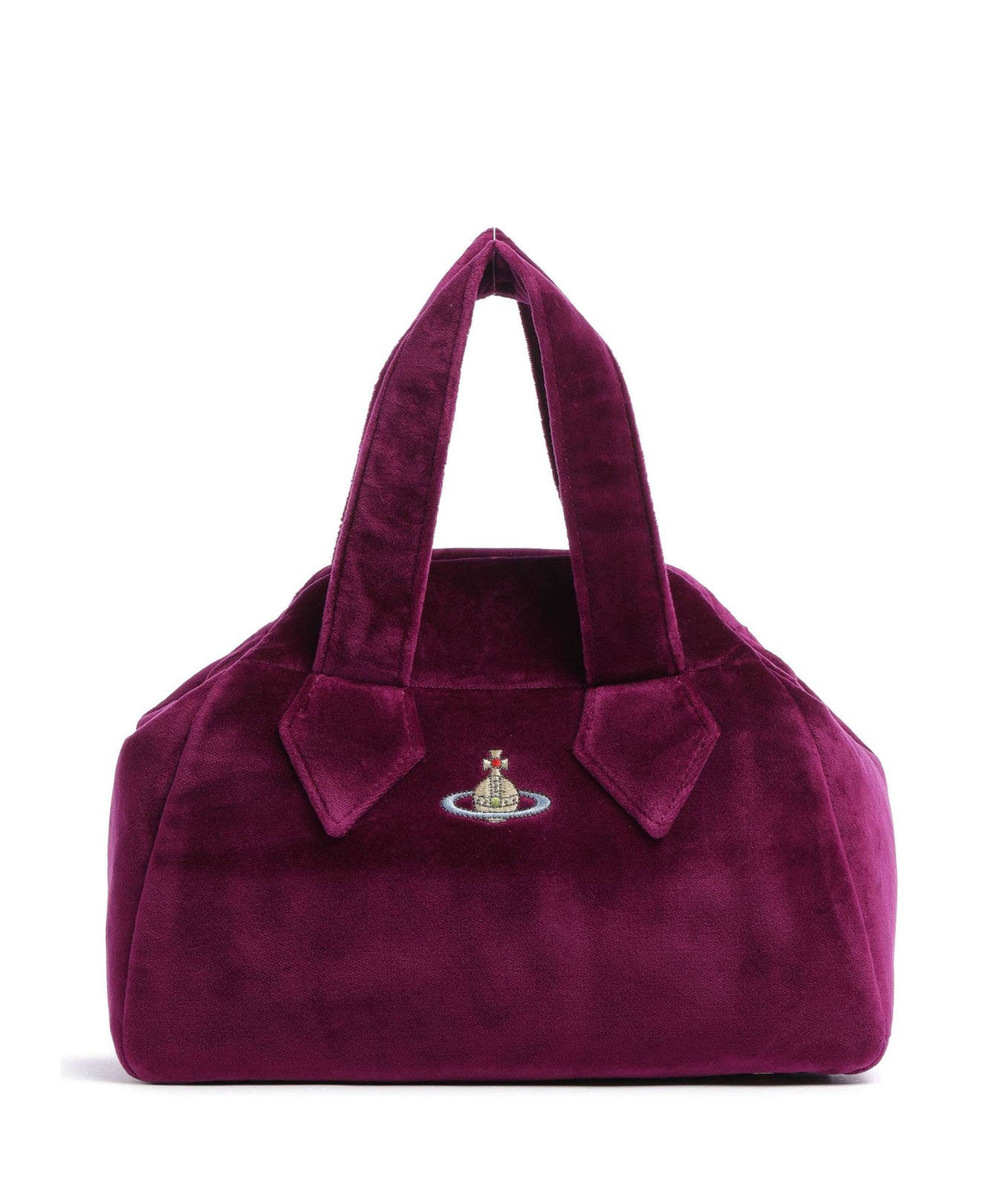 Vivienne Westwood Archive Velvet Medium Handbag purple