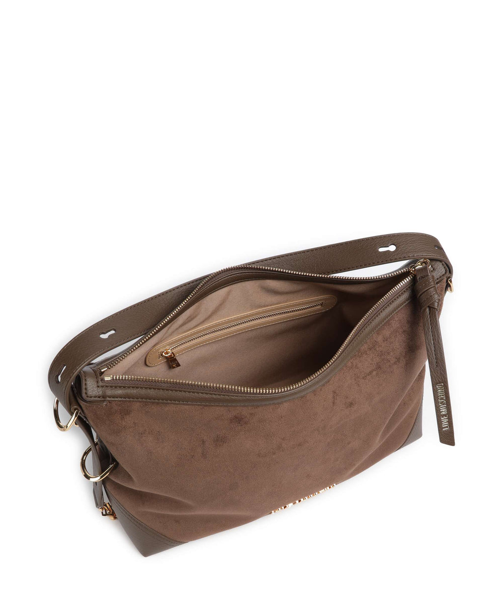 Love Moschino Signature Hobo bag marrone