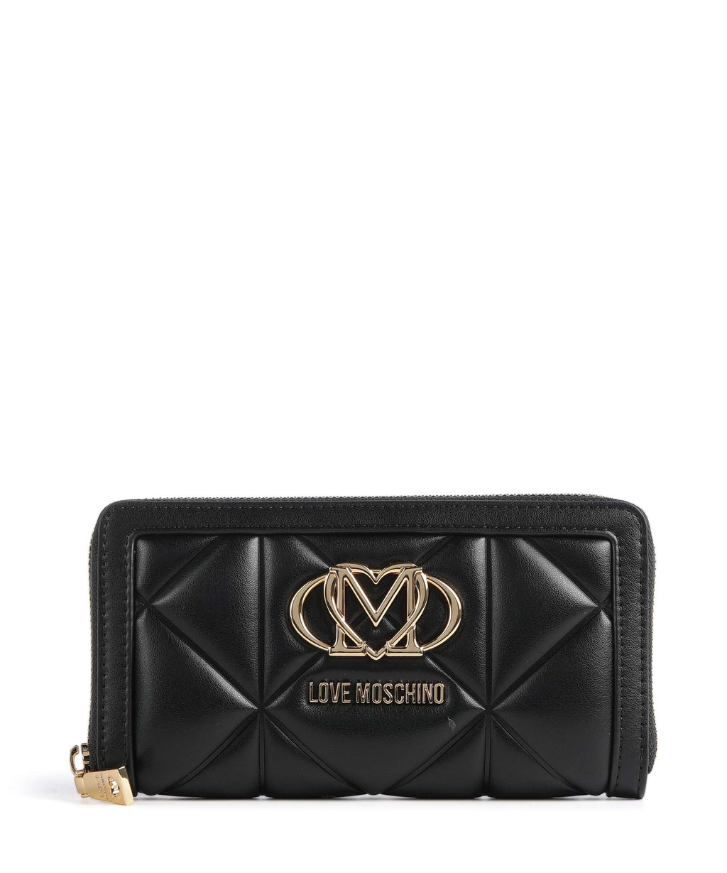 Love Moschino Embossed Q Wallet nero