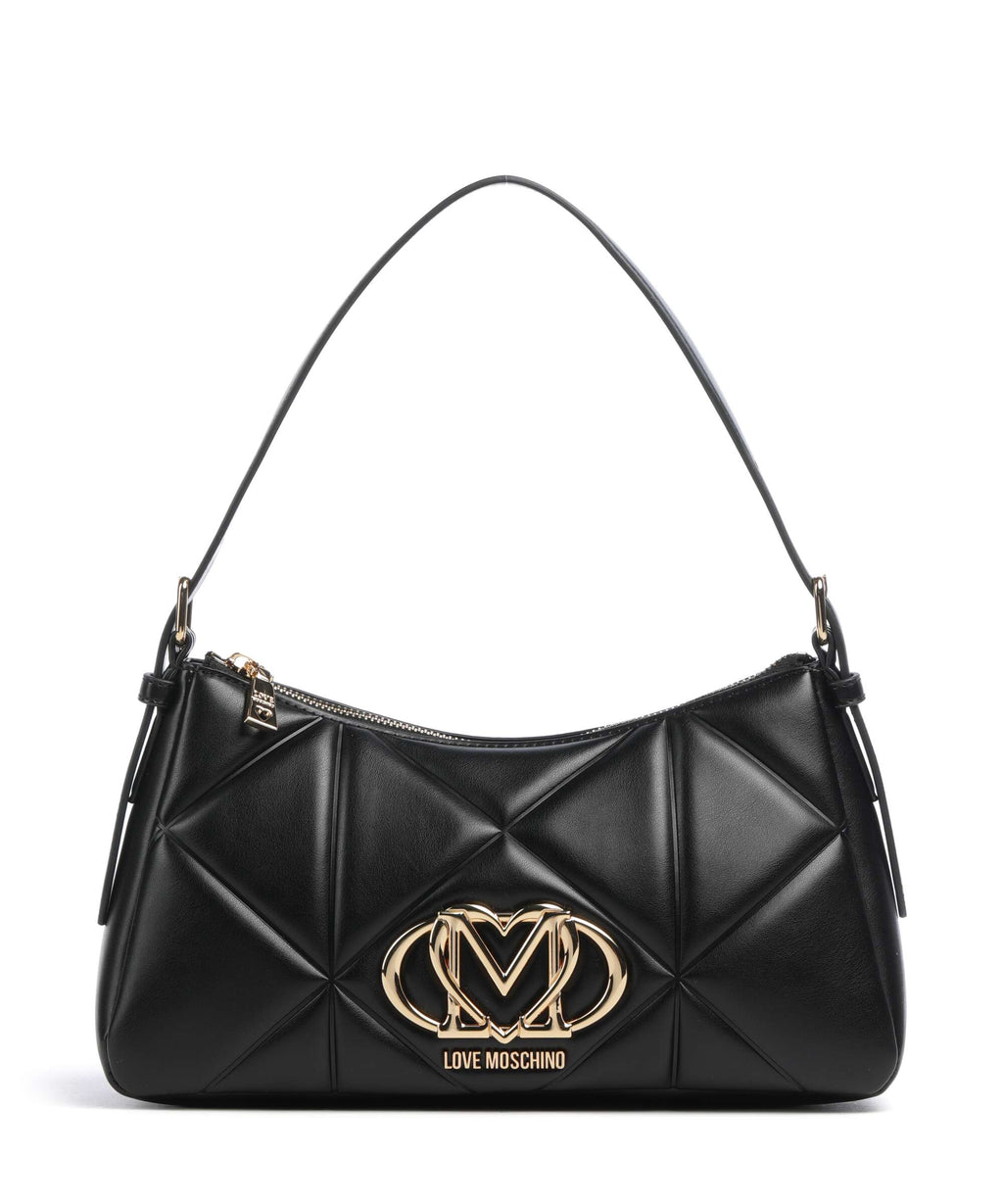 Love Moschino Embossed Q Shoulder bag nero