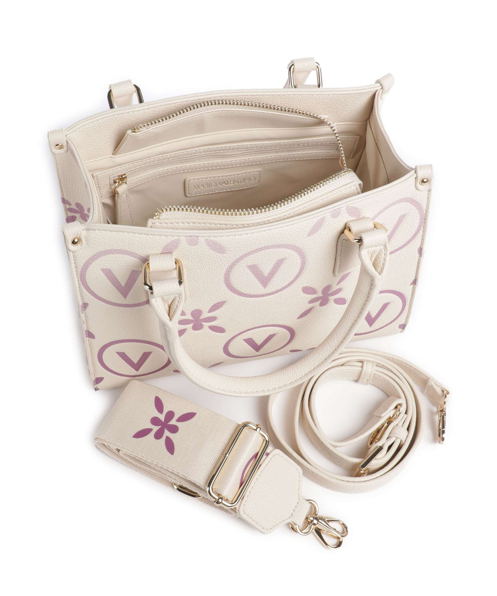 Valentino Bags Samba Re Print Handbag ecru/rosa