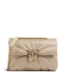 Pinko Love Puff Classic Schoudertas beige/grigio fumo/antique gold
