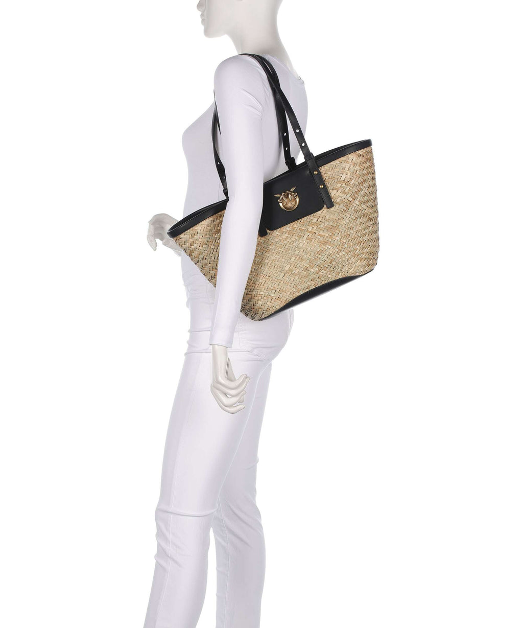 Pinko Love Summer Tote bag nero/antique gold