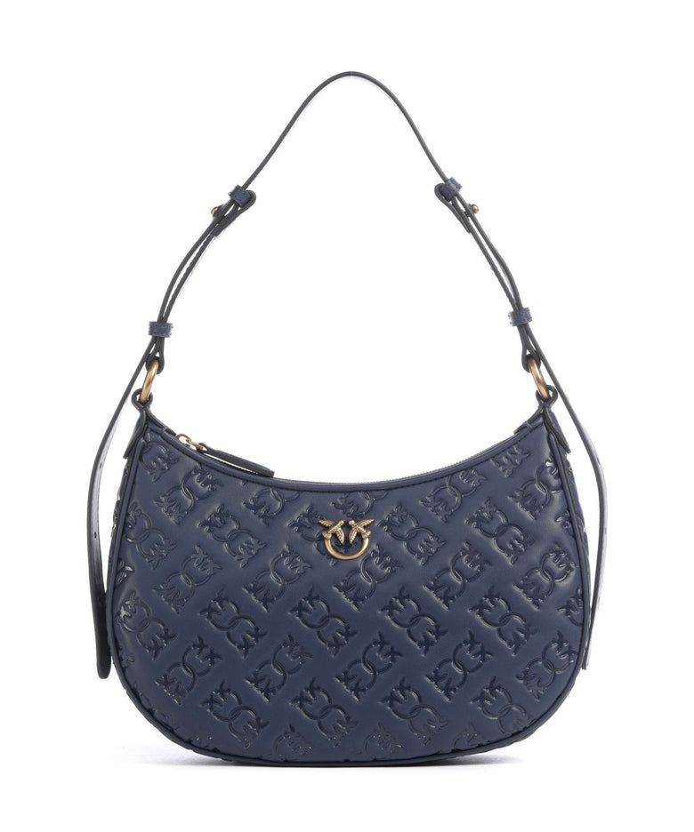 Pinko Half Moon Mini Shoulder bag blu indaco ombroso/antique gold