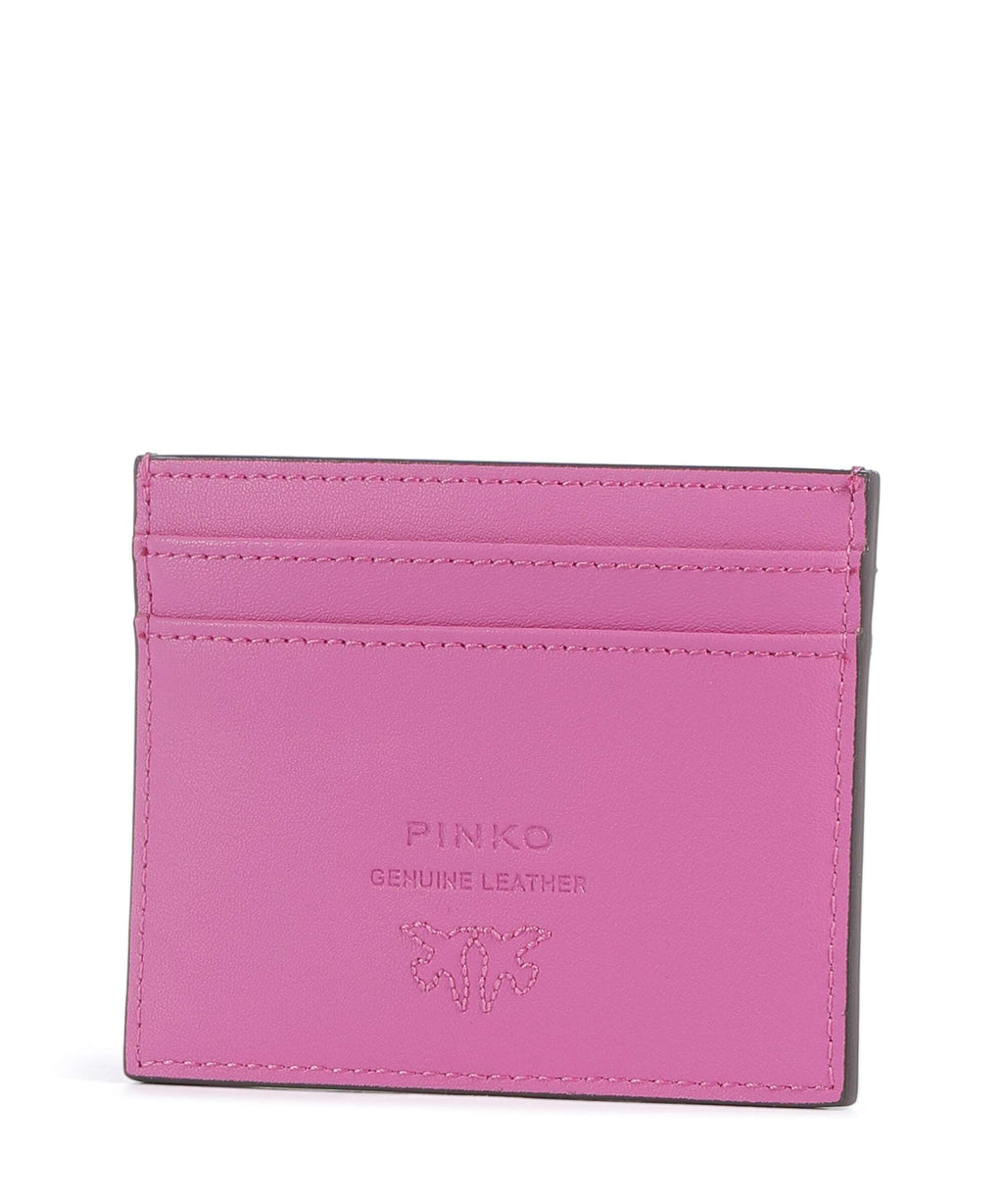 Pinko Credit card holder rosa flogo/antique gold