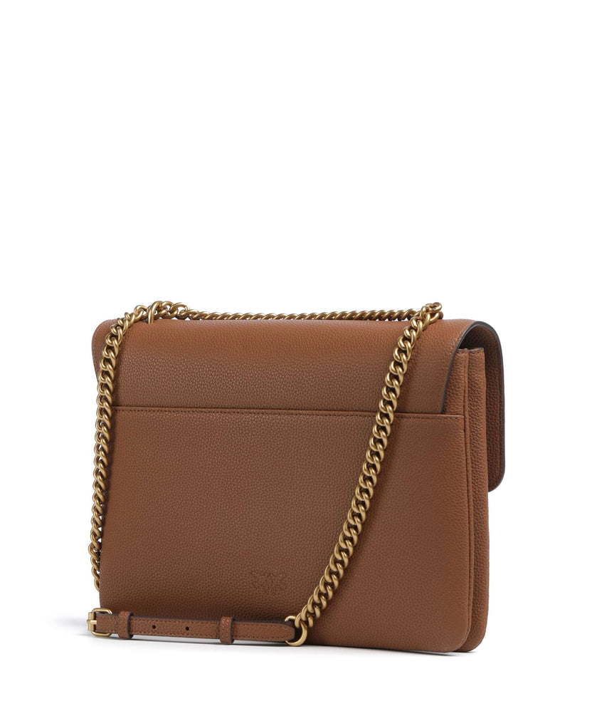 Pinko Love Soft Big Shoulder bag marrone/leone/antique gold