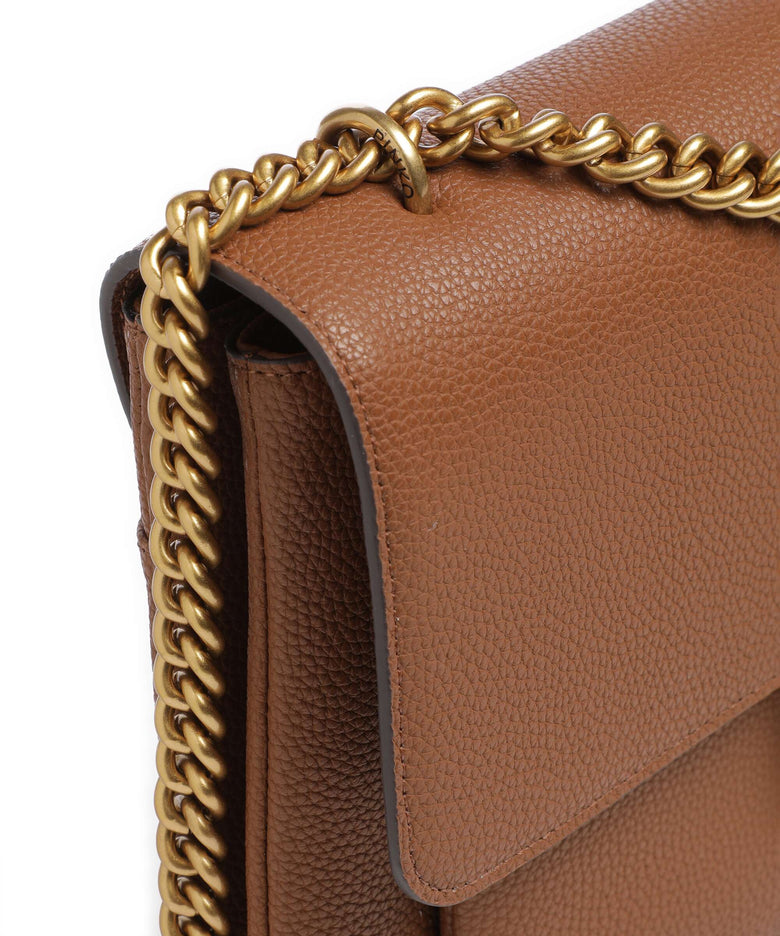 Pinko Love Soft Big Shoulder bag marrone/leone/antique gold