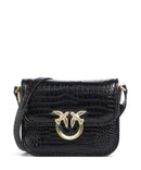Pinko Love Box Mini Crossbody tas nero limousine/matt gold