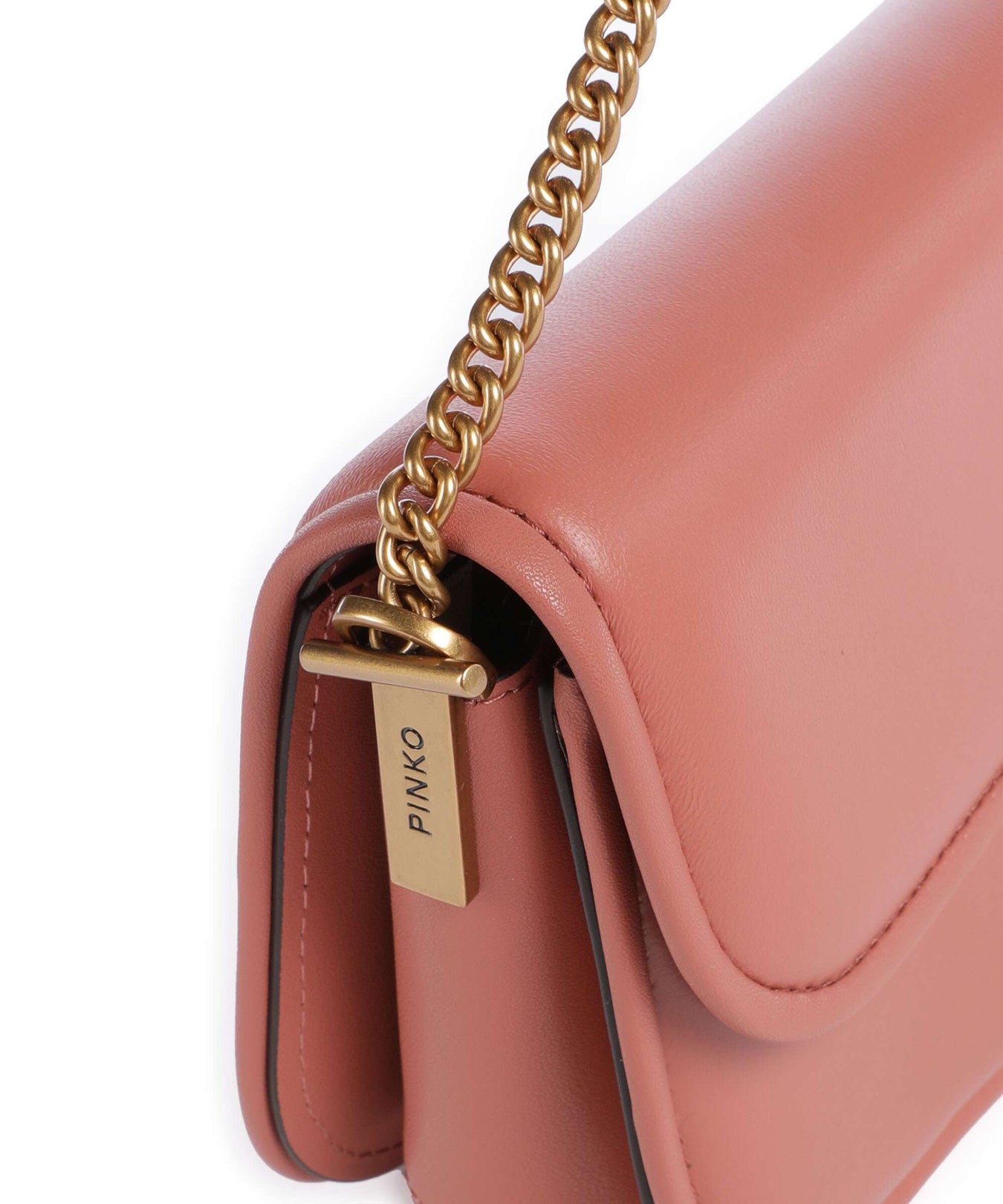 Pinko Love Box Horizontal Shoulder bag marrone aragona/antique gold