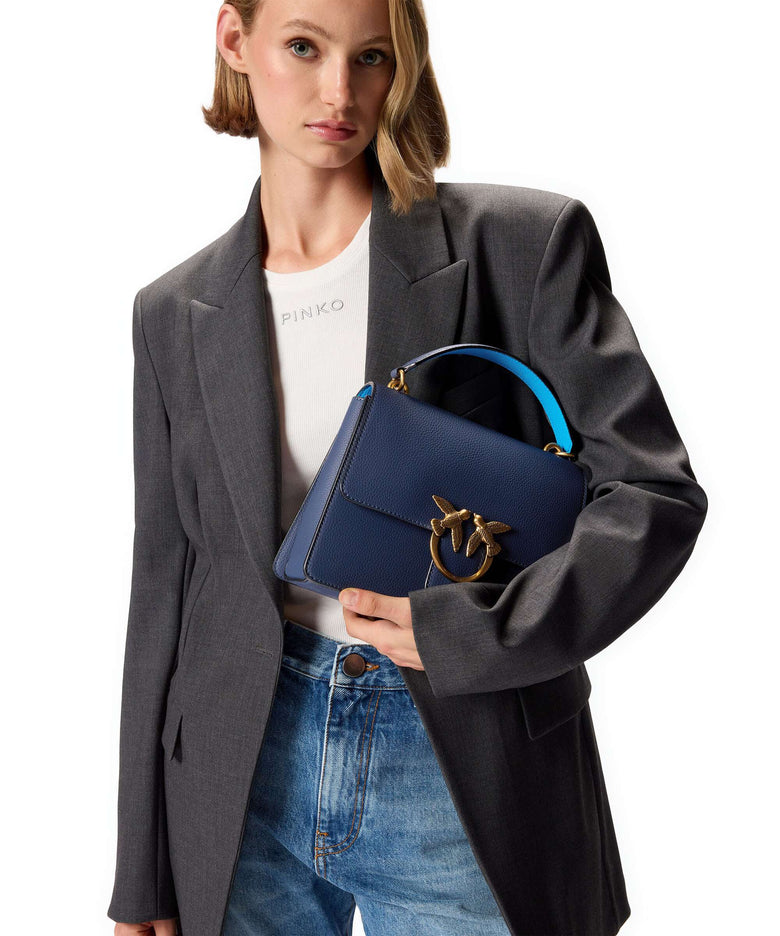 Pinko Love One Classic Handbag azzurro/antique gold