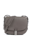 Pinko Saddle Classic Crossbody tas grigio asfalto/matt silver
