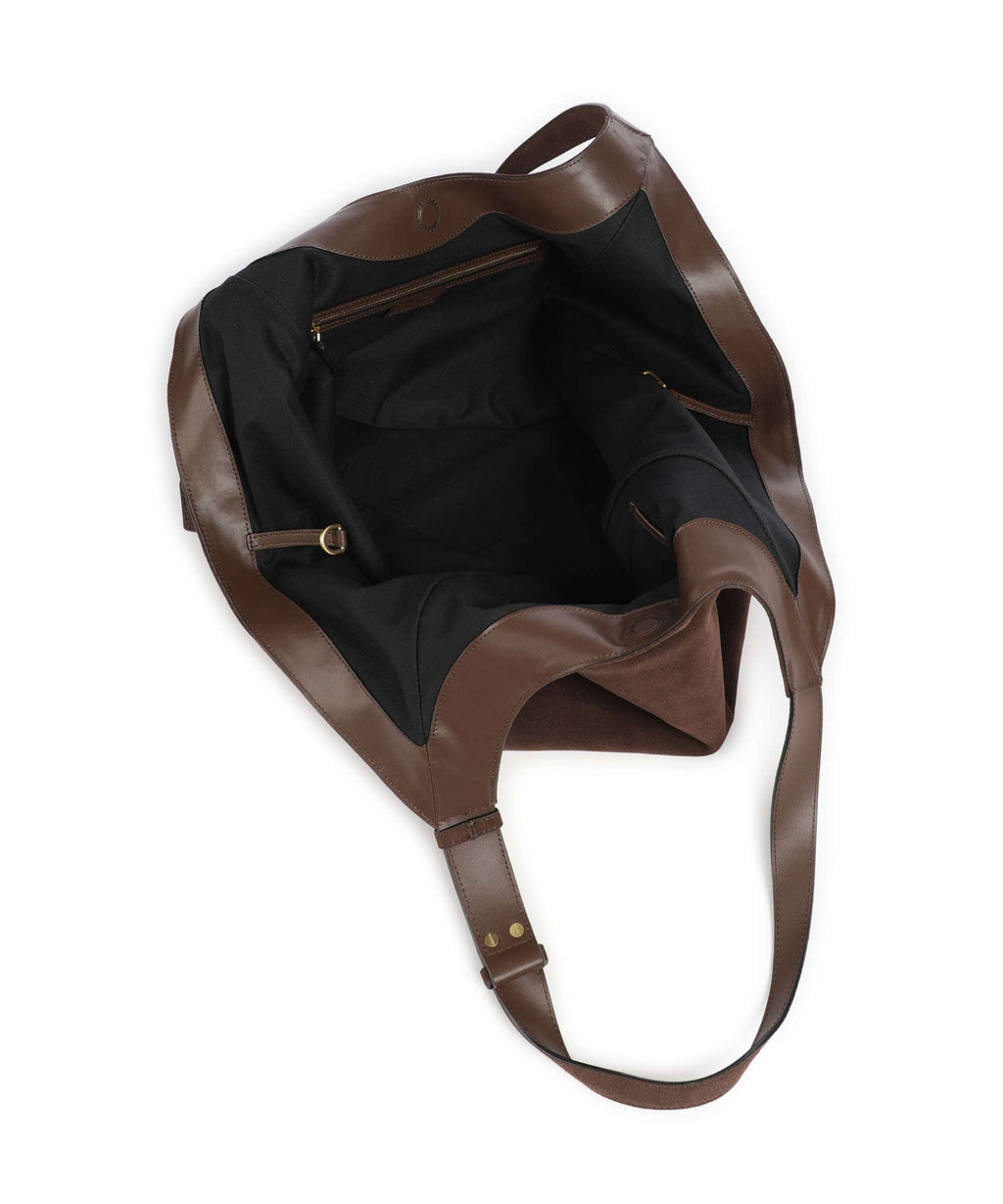 Pinko Tote bag marrone castano/matt gold