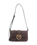 Pinko Love One Mini Slouchy Schoudertas marrone castano/antique gold