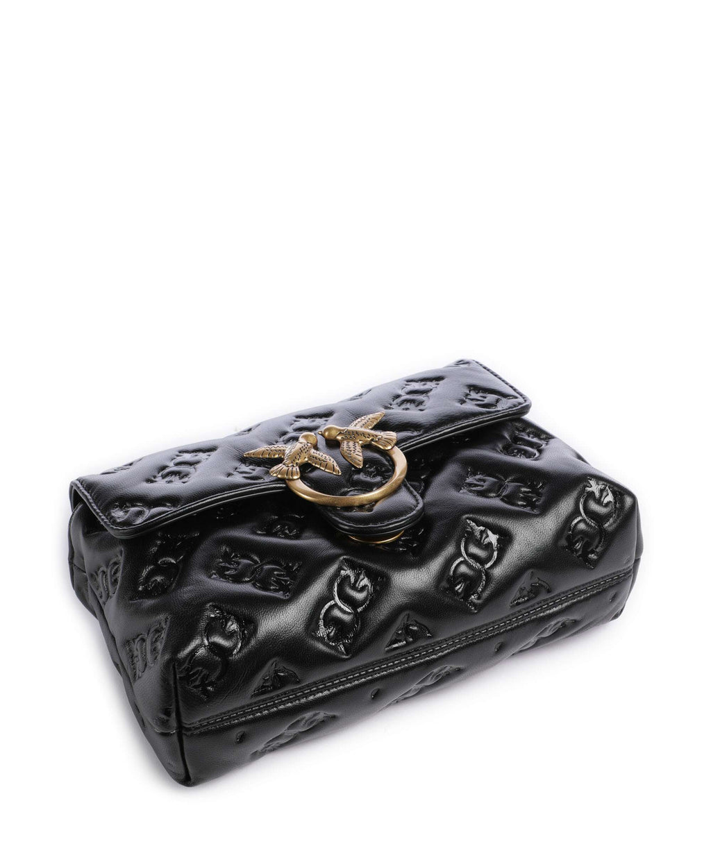 Pinko Love Lady Puff Mini Handbag nero/antique gold