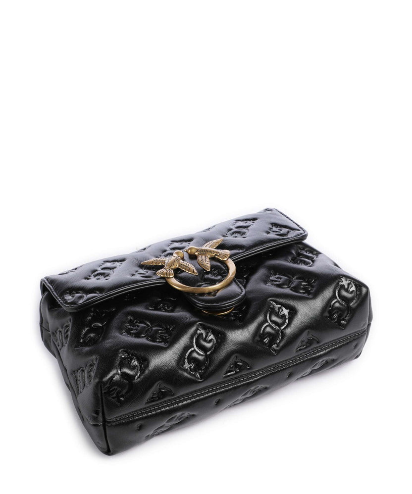Pinko Love Lady Puff Mini Handbag nero/antique gold