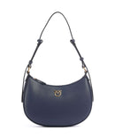 Pinko Half Moon Mini Schoudertas blu indaco ombroso/antique gold