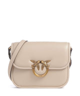 Pinko Love One Mini Crossbody tas beige/grigio fumo/antique gold