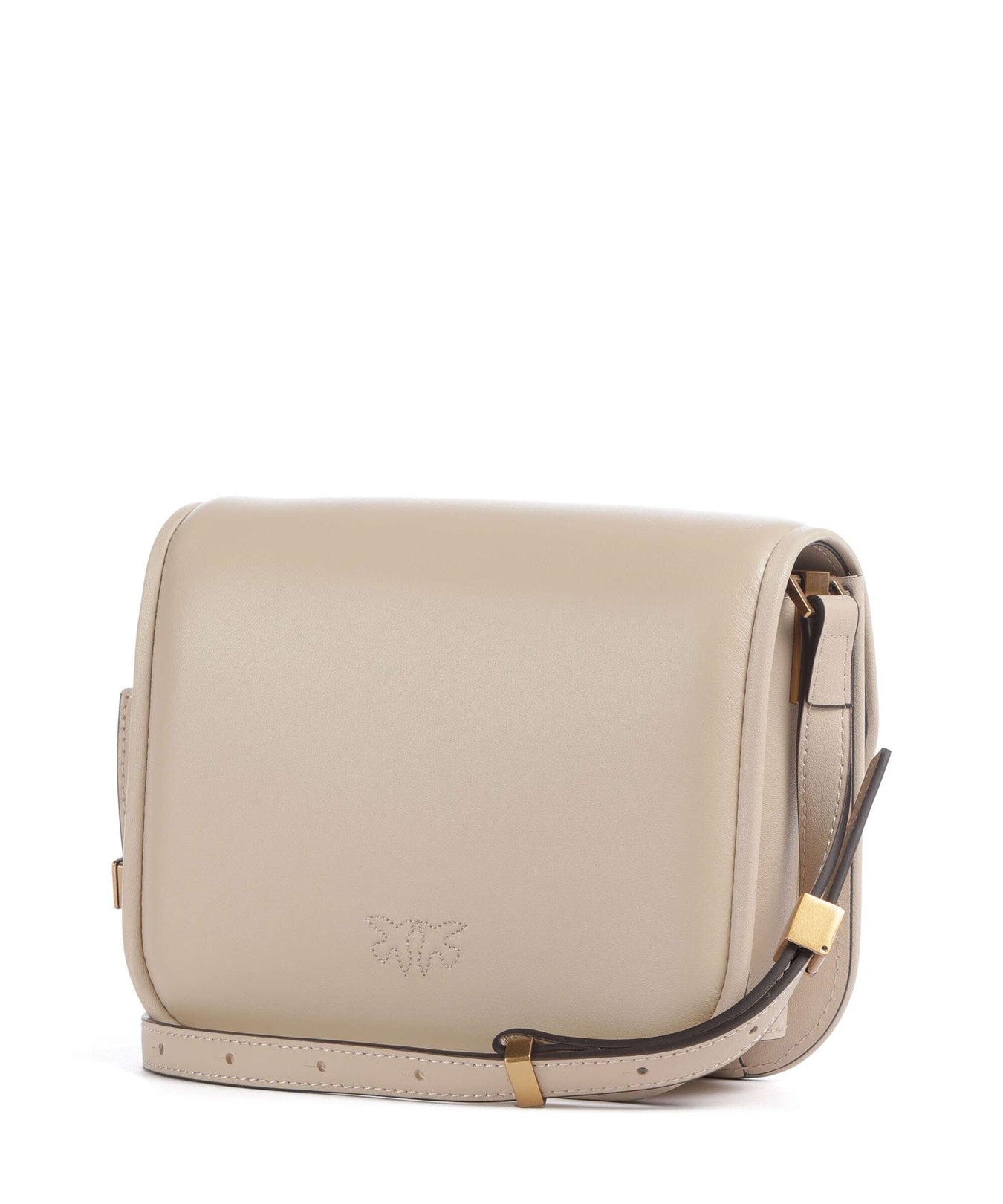 Pinko Love One Mini Crossbody bag beige/grigio fumo/antique gold