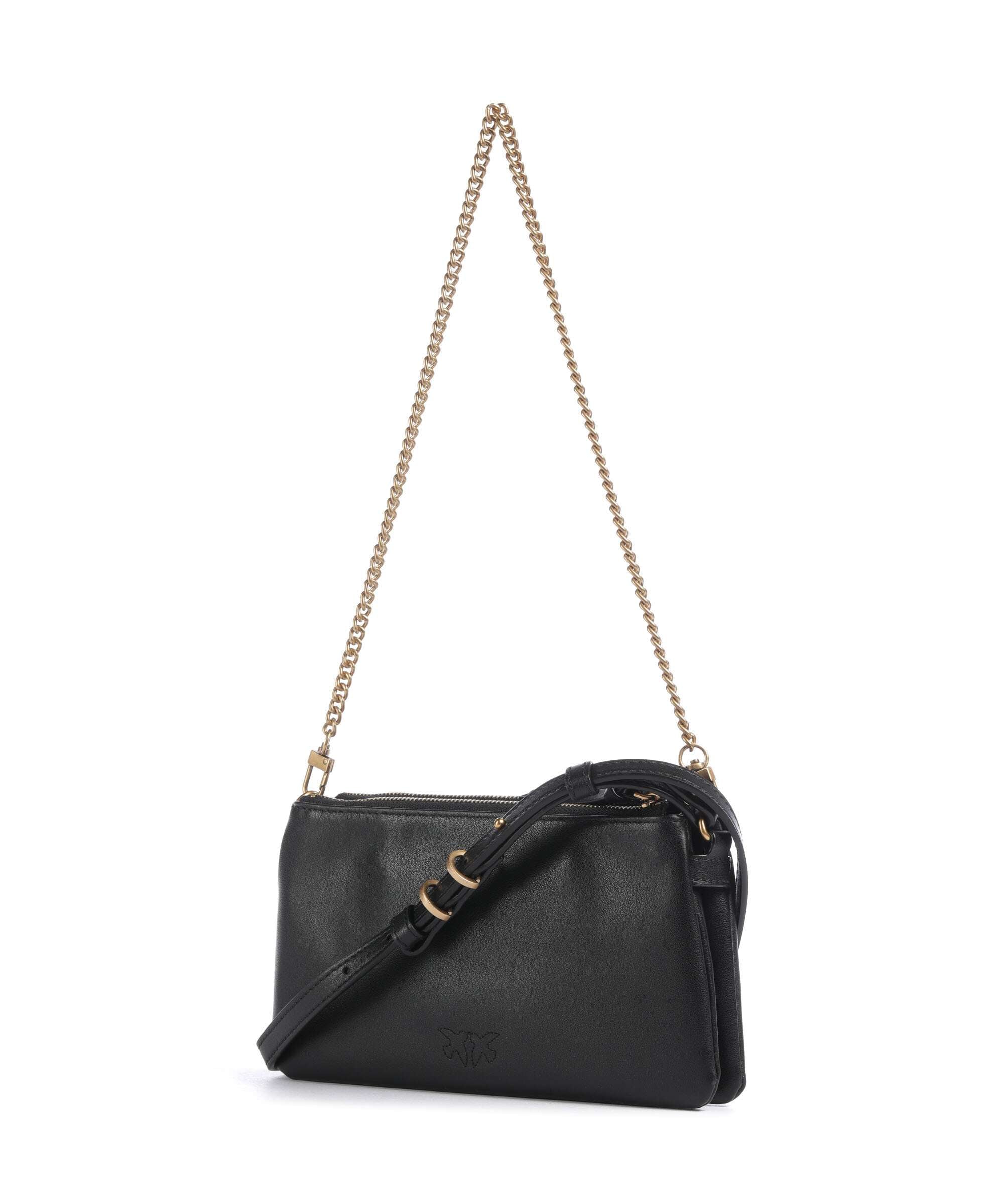 Pinko Double Mini Shoulder bag nero/antique gold