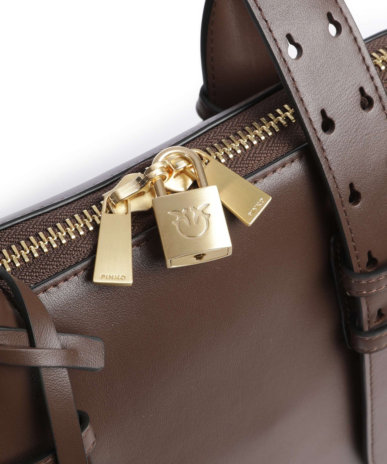 Pinko Handbag marrone castano/matt gold