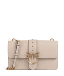 Pinko Love One Classic Crossbody tas beige/grigio fumo/antique gold