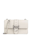 Pinko Love One Classic Crossbody tas bianco seta/old silver