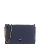 Pinko Flat Classic Crossbody tas blu indaco ombroso/antique gold